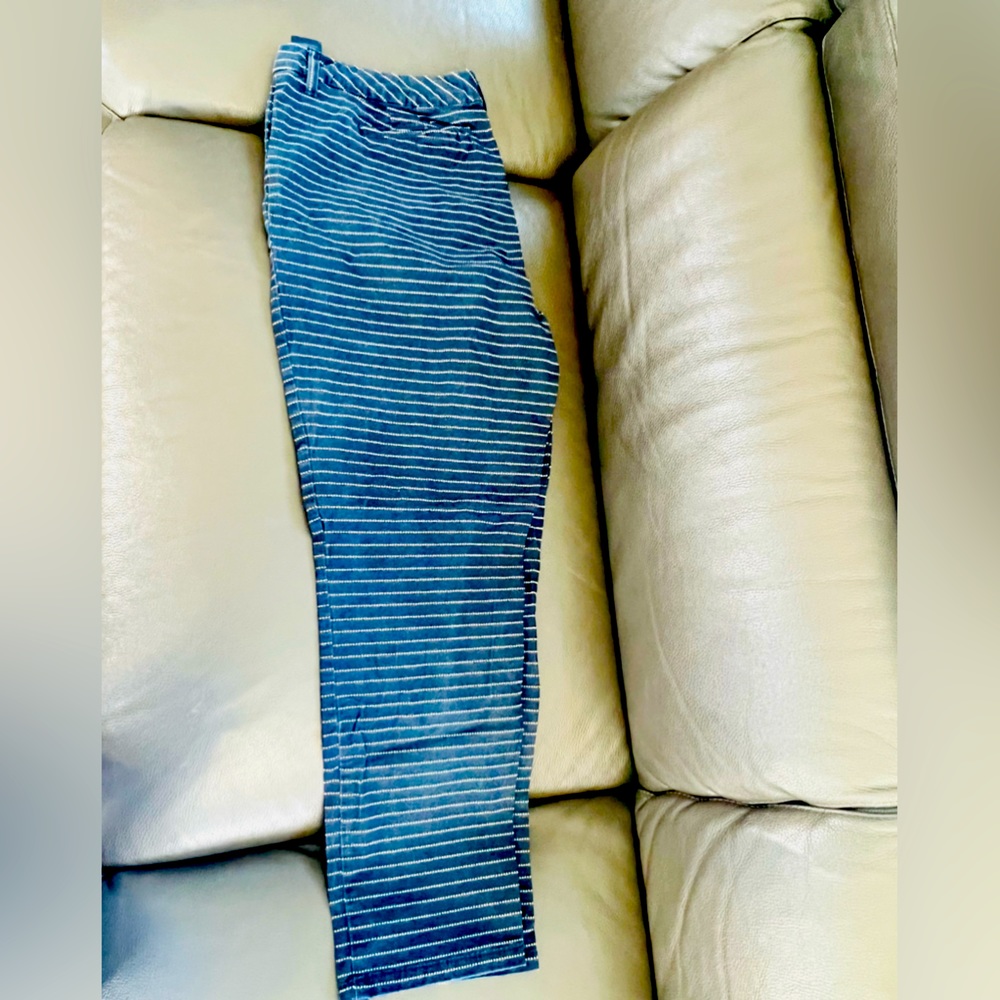 Tommy Hilfiger navy striped chinos